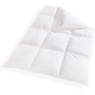 VitaloBett 155x200 cm Winter Daunendecke Canadian Dreams - extra warme Bettdecke mit Gänsedaunen - Allergiker-geeignete Steppdecke - Wärmeklasse 5