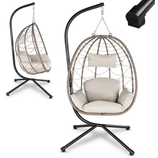 Juskys Korbhängesessel Aria Beige