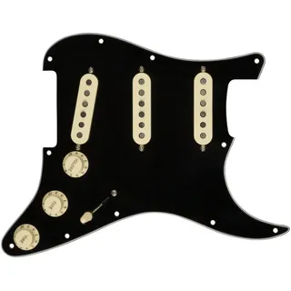 Fender Tonabnehmer, (E-Gitarre Tonabnehmer, Single-Coil), Pre-Wired Strat Pickguard, Custom '69 SSS Black - Single Coil