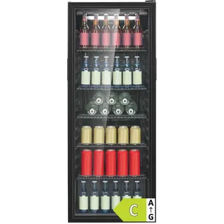 Bomann KSG 7292 Getränkekühlschrank (236 l, 1430 mm hoch, Schwarz)
