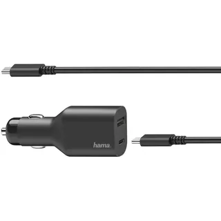 Hama USB-C KFZ - Ladegerät Universal, Schwarz