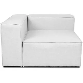 Home Deluxe Modulares Sofa VERONA -versch. Ausführungen - Linkes Ecksofa - hellgrau