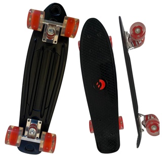 Best Sporting LED Skateboard Retro für Kinder, ABEC 7 Kugellager, Leucht-Räder mit LED