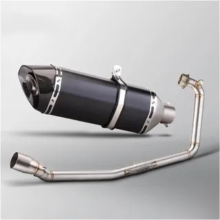 Motorrad Auspuff Schalldämpfer Für Suzuki GSXR150 GSXS150 GSXR125 GSXS125 2017-2024 Auspuff Volle System Motorrad Verteiler 470mm Schalldämpfer Mit DB Killer Flucht(F)