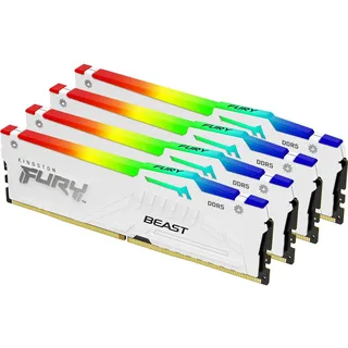 DDR5 5600MT/s RGB 128GB Kit (4x32GB) CL40 Weiß KF556C40BWAK4-128