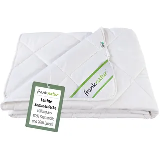 franknatur Sommerdecke 135x200 Bettdecke 80% Baumwolle und 20% Lyocell