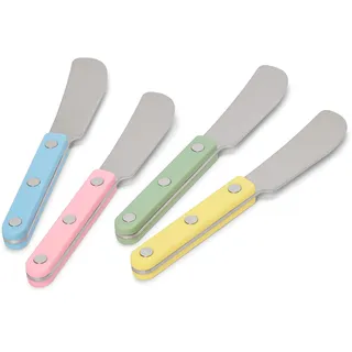 Tchibo - 4 Buttermesser - silber