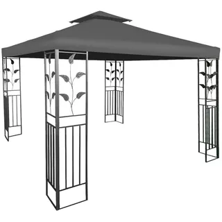 Spetebo Pavillon Ersatzdach 3 x 3 m Schwarz