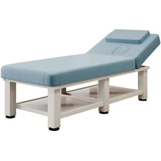 ZzZana Schwerlast Massageliege Salon-Tisch, Metallrahmen Massageliege Wimpern-Bett Gesichtsbehandlungsbett SPA-Bett Tattoo-Tisch, mit Verstellbarer Rückenlehne (Size : 190x80x60cm)
