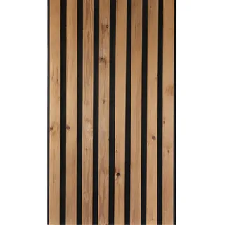 kosche holzwerkstoffe gmbh & co.kg Akustikpaneel HydroLine Braun 2 St. 240 x 56,1 x 1,9 cm
