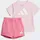 I BL T-SET 160 Trainingsanzug Pink/Weiß 68