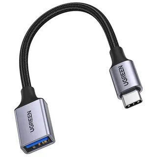 UGREEN 0,15m Schwarz (US378) - OTG USB-C (männlich) - USB-A (weiblich) 5Gb/s