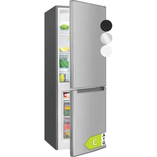 Bomann KG 7359 Kühl-Gefrierkombination (173 l, 1430 mm hoch, Edelstahl)