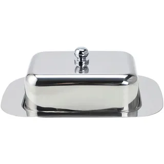 Echtwerk Butterdose aus Edelstahl 18,5x12,2x7,0 cm Küchenzubehör, Vorratsbehälter, Butterdosen