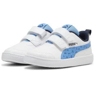 PUMA Unisex Kinder Courtflex V2 Woods V Ps Turnschuhe, Puma White Regal Blue, 30 EU - 30 EU