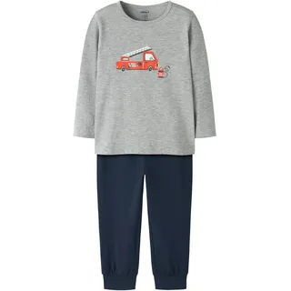 NAME IT Nmmnightset Grey Fire Truck Noos | 98/104
