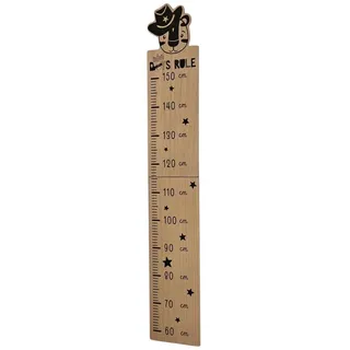 Meinposten Messlatte Messlatte Kinder Holz 60-150 cm Größenmesser Jungen und Mädchen (1-tlg) braun