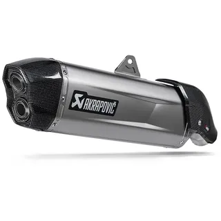 Akrapovic Aprilia Ref:s-a6so1-hgjt Titanium Homologierter Slip On Schalldämpfer - Silver - Homologated