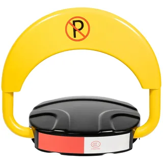 MINRS Parkplatzsperre, Parksperre Klappbar mit Fernbedienung Elektronische Private Sperre Parkplatz mit Alarm-Funktion Parkpfosten Elektrisch, Schutzart IP67 Antikollision 180°-Schwenkarm