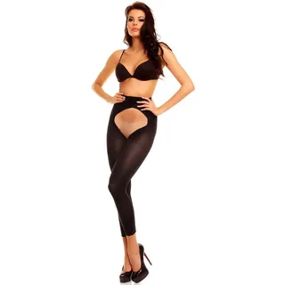 GLAMORY Feinstrumpfleggings Breeze 60 DEN (1 St) Plus Size, Ouvert schwarz 60/62