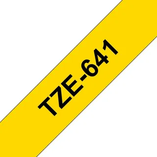 Brother TZe-641 laminiert schwarz auf gelb 1,8cm x 8m