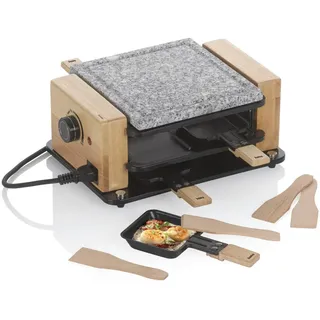 Kela Raclette/Stein Bedretto schwarz 4Personen 29,5x21,0x12,5cm