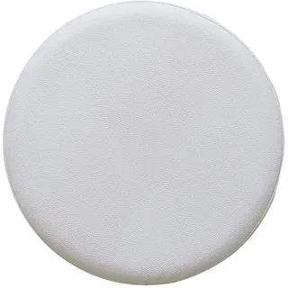 TFlower Hocker Bezug Schutzbezug für Rundhocker aus Kunstleder rund Bar Bezug Sitz Kissen Hockerbezug Durchmesser 35cm Weiß