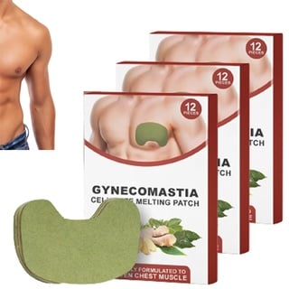 3Boxes Luhaka Gynecomastia Cellulite Melting Patch,Gynecomastia Patch,Anti Cellulite Patch for Gynecomastia, Gynecomastia Tightening Ginger Patch