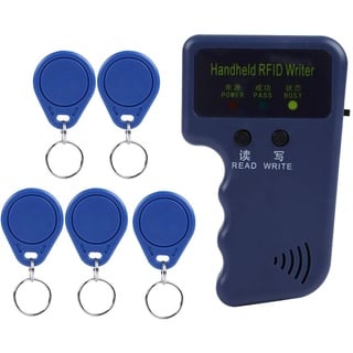 RFID-Handkopierer, tragbarer Tangxi-Handkopierer mit 125 kHz, RFID-ID-Kartenschreiber, Kopierer und -Kopierer mit 5 Tags, beschreibbare RFID-Schlüsselkarten, EM4100 / EM410X