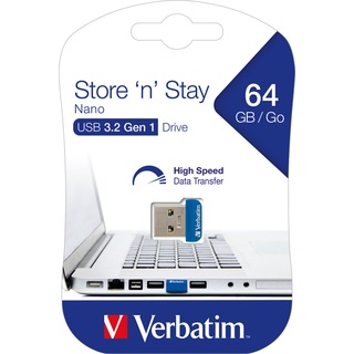 Verbatim Store 'n' Stay Nano 64GB blau USB 3.0