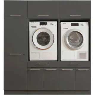 laundreezy Mehrzweckschrank-Set »LAUNDREEZY LDSK13«, grau