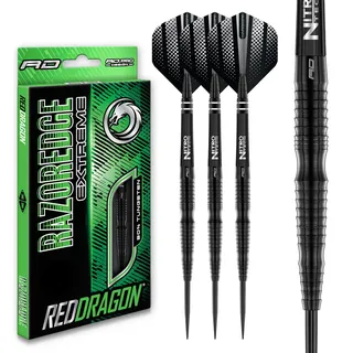 RED DRAGON Razor Edge Extreme 22 Gram Professional Tungsten Darts Set with Flights and Stems