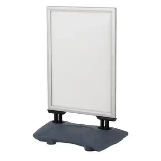 Update-Displays Kundenstopper WindPro A1 silber