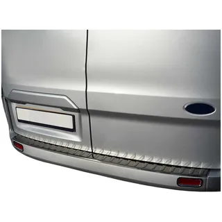 OMAC Ladekantenschutz Stoßstange kompatibel mit Ford Transit Tourneo Custom 2013-23 Chrom Dunkel