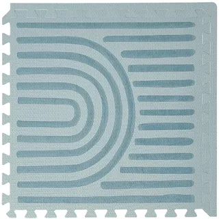 Toddlekind Puzzlematte Kinder, 6-Tlg. Inkl. Rand – Baby-Puzzlematten & Puzzle Bodenmatte, Ungiftige Schaumstoff-Spielmatten Für Bauchzeit Und Krabbeln, 60 × 60 cm Je Teil, Gesamtfläche: 120 x 180 cm