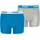 Jungen Unterhose Basic Boxershorts 2er Pack blau grau