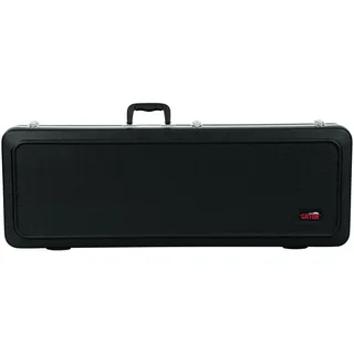 GATOR Cases Deluxe ABS Hartschalenkoffer für E-Gitarre – universell passend für die meisten Gitarrenformen – Robuste Außenschale, EPS-Schaum, Plüsch-Innenfutter, abschließbar, Schwarz