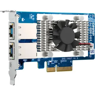 QNAP QXG-10G2T Netzwerkadapter PCIe 3.0 x4 Low-Profile - 100M/1G/2.5G/5G/10 Gigabit Ethernet x 2