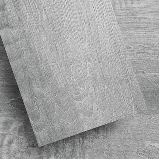 FLOREXP Vinyl-Bodenbelag – Linoleum-Bodenbelag mit Holz-Effekt,abziehen und aufkleben,Bodenfliesen,selbstklebend,2.0mm 1 Stück 6"x6",wasserdicht, für Küche, Wohnzimmer- (Grauer Mond)