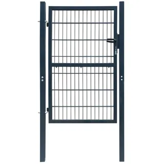 vidaXL 2D Zauntor (Einzeltor) 106 x 170 cm Anthrazitgrau