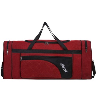 Sipobuy 80L Faltbare Reisetasche, Sport Gym Tasche, Schuh Fach, Holdal, Leicht Und Wasserdicht, Große Kapazität, Unisex (Red)