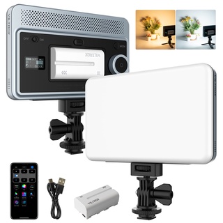 VILTROX 18 W LED-Video leuchte, CRI 95+ 2800–6800K On-Camera-Lichtpanel für Bilder Videoaufnahmen, App-Steuerung Softkey-Licht Dimmbares Fotolicht für Outdoor-Fotografie, Live-Streaming, Zoom-Anrufe