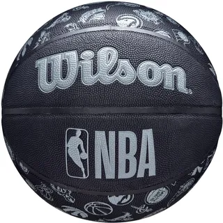 Wilson Basketball All Team, Outdoor, Gummi, Größe: 7, Schwarz