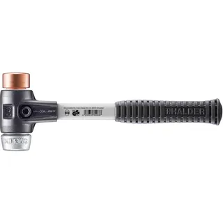 Halder SIMPLEX L.330mm Kopf-D. 40mm hart Fibergl.Stahlguss Ku./Weichme.si.