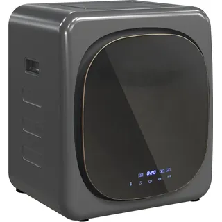 HOMCOM Mini Wäschetrockner mit 6 Programm LED-Touchscreen 4 kg bis zu 60°C, 800W Freistehend Wandmontierbar Ablufttrockner mit Überhitzungsschutz Ablufttrockner für Kleidung Grau   Aosom