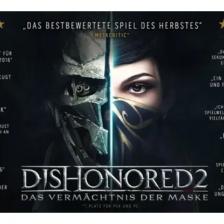 Bethesda Dishonored 2 Standard Deutsch, Englisch, Vereinfachtes Chinesisch, Spanisch, Französisch, Italienisch, Japanisch, Polnisch, Portugiesisch...