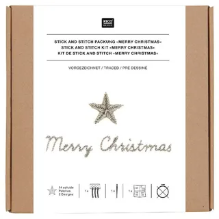 Rico Design Stick and Stitch Packung Merry Christmas