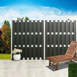 prestige home living outdoor WPC Sichtschutzzaun CARMENO 68 x 68 x185 cm