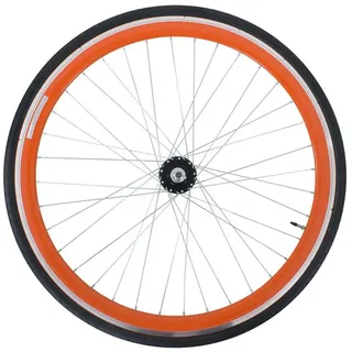 Galano Blade 700c Hinterrad Fixie Komplettrad fixed Ritzel FlipFlop Rennrad Singlespeed Fahrrad inkl. Reifen SV Sclaverand Französisches Ventil Schlauch