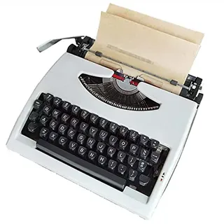 Manuelle Schreibmaschine für Zuhause/Büro/Schreibtisch – Vintage mechanische Schreibmaschine für Schriftsteller, Retro altmodische tragbare Schreibmaschinen